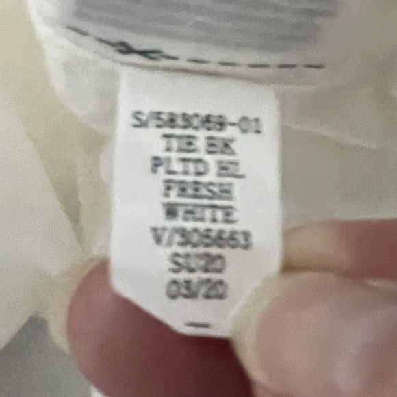 GAP Tie Back Halter Dress White Sz 6 NWT Pockets Sheath Mini Casual 100%… - Picture 11 of 12